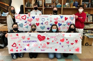Valentine Banners for the Landing