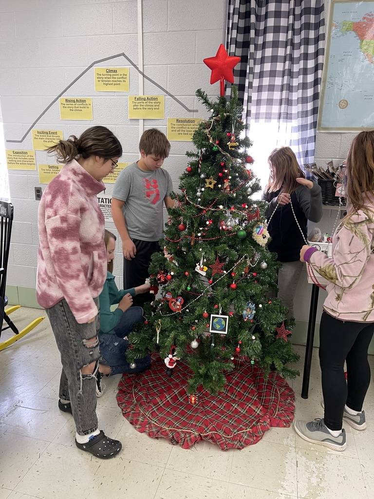 Sixth grade students at BES get in the Christmas spirit!