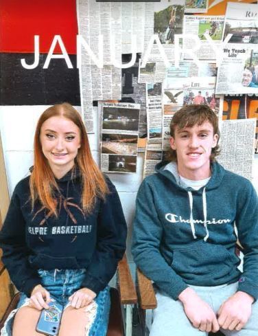 January Students of the Month- Sadie DeMent, Matt Deems