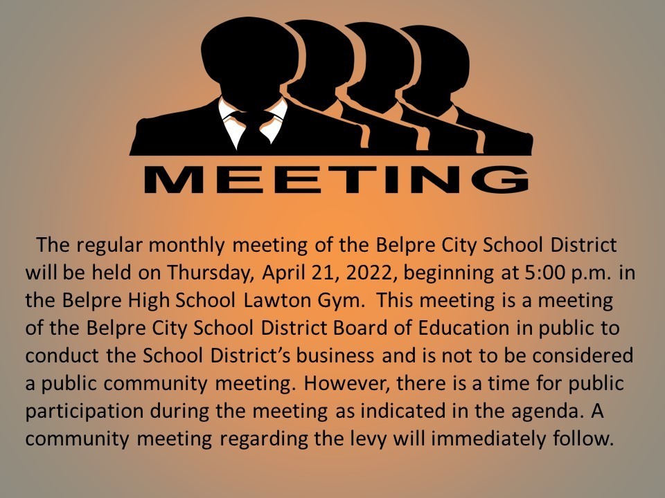 Announcement of BOE meeting