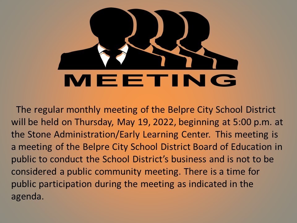 Announcement of the monthly BOE meeting