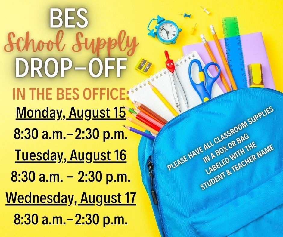 School Supply Drop-off at BES!