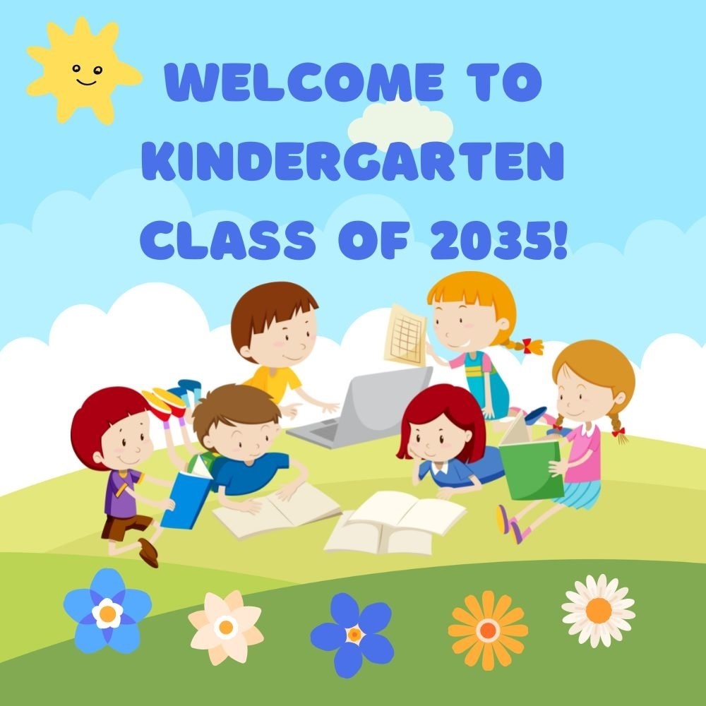 Here come the kindergarteners!