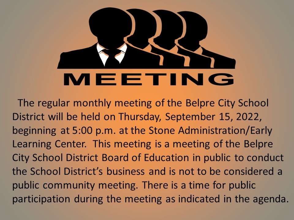BOE meeting notice