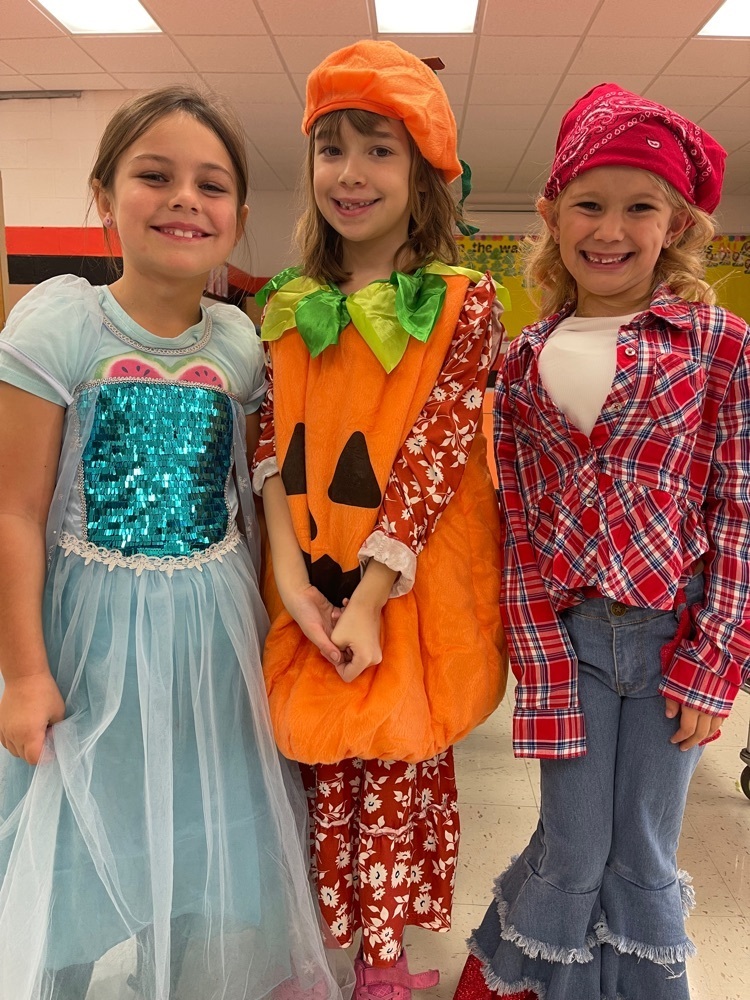 A princess, a pumpkin, and Miss Dolly Parton came to school for BES Costume Day!